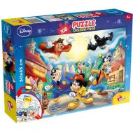 Micky Maus – Der Detektiv 2-in-1 Puzzle mit 108 Teilen und Malbuch 50x35cm – Lisciani