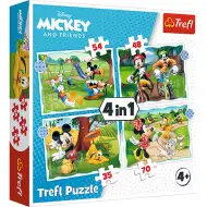 Mickys schöner Tag 4-in-1 Puzzle - Trefl