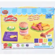 Mittagszubereitungs-Knetset mit 6 verschiedenen Farben Knete und Formen