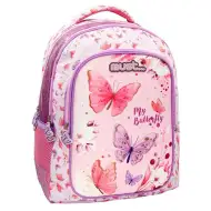 Must Schmetterling 3-Fächer 3D-Schulranzen, Rucksack 32x18x43cm