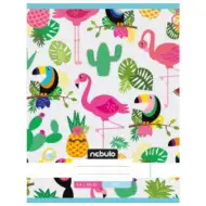 Nebulo: Flamingo und Tukan glattes Heft A4 80-32