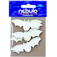 Nebulo: Fledermaus-Karton-Dekoration, 6-teiliges Set