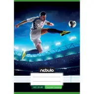Nebulo: Fußballmuster 4. Klasse liniertes Heft A/5 21-32