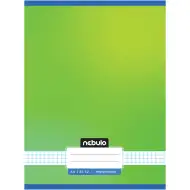 Nebulo: Geheftetes kariertes Heft in frischem Grün, 87-32 A/4
