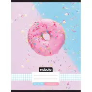 Nebulo: Geheftetes kariertes Heft mit Donut-Muster 87-32 A/4