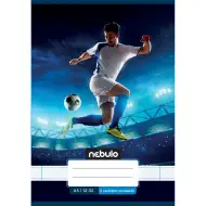 Nebulo: Geheftetes liniertes Heft für die 3. Klasse A5 12-32 Coole Muster - Fußballspieler