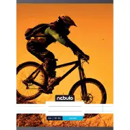 Nebulo: Geheftetes liniertes Heft mit Fahrradmotiv 81-32 A/4