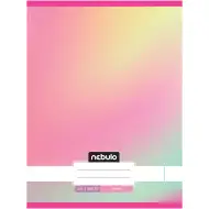 Nebulo: Geheftetes, liniertes Pastell-Regenbogenmuster-Heft 80-32 A/4