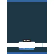 Nebulo: Geheftetes, unliniertes Heft in Graphitblau, 80 Blatt, 32 Seiten, A4