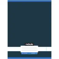 Nebulo: Genähertes, liniert, graphitblaues Heft 81-32 A/4