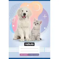 Nebulo: Hund-Katze-Muster 4. Klasse liniertes Heft A/5 21-32