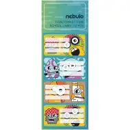 Nebulo: Lustige Monster Heftetiketten, 12er Set