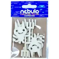 Nebulo: Teufel-Karton-Dekoration 6er-Set