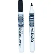 Nebulo: Whiteboard-Marker mit kegelförmiger Spitze, schwarz