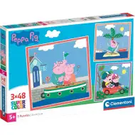 Peppa Wutz 3x48 Teile Supercolor Puzzle - Clementoni