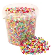 PlayBox: 5 mm MIDI kreative bunte Bügelperlen im Eimer, 5000er Set