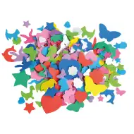 PlayBox: Dekorative Schaumstofffiguren in verschiedenen Farben und Formen, 250er Packung