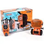 RC interaktiver TalkBot-Roboter mit Walkie-Talkie-Modus in orange Farbe 2,4GHz