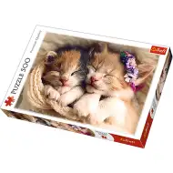 Schlafende Kätzchen 500-teiliges Premium-Puzzle - Trefl