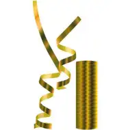 Serpentin Metall in Goldfarbe 18 Stück