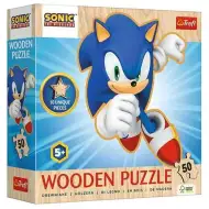 Sonics blitzschnelle Herausforderung – 50-teiliges Holzpuzzle – Trefl