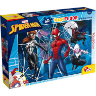 Spider-Man 2-in-1 Maxi 60-teiliges Puzzle und Malset 70x50cm – Lisciani