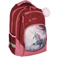 Spirit: Einhorn 3D gemusterter abgerundeter Schulrucksack, 34x26x44cm