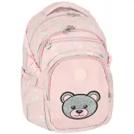 Spirit: Masha Bär rosa abgerundeter Schulranzen, Rucksack 46x31x21cm