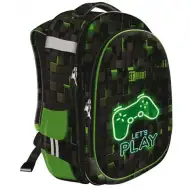 St.Right Dark Game zweifächiger Schulranzen, Rucksack 39x30x18cm