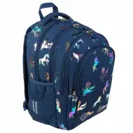 St.Right Holographischer Einhorn Schulrucksack 17"