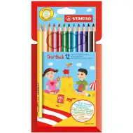 Stabilo: Trio Thick dickes dreieckiges Buntstift-Set, 12er Pack