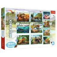 Treffen mit den Dinosauriern 10-in-1 Puzzle-Set - Trefl