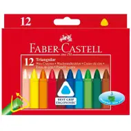 Triangulare Wachsmalstifte 12er-Set – Faber-Castell