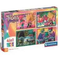 Trolls 4-in-1 Super Color Puzzle - Clementoni