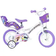 Unicorn Akademie weiß-lila Fahrrad in Größe 12 - Dino Bikes Fahrrad