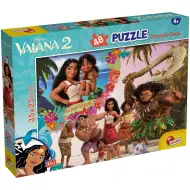 Vaiana 2-in-1 Puzzle und Malset, 48 Teile, 35x25 cm – Lisciani