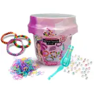 WeCool: ILY DIY Gummiband-Armband-Bastelset mit Perlen, im Becher zur Aufbewahrung