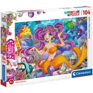 Wunderschöne Meerjungfrau Supercolor Schmuck-Puzzle 104 Teile - Clementoni