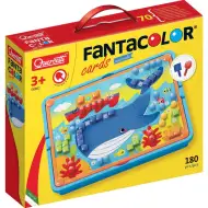 Quercetti: Fanta Color Cards Tiere kreatives Steckspiel-Set