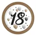 "18" Jahre bedruckte Pappteller 8er-Set 23cm
