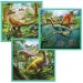 3-in-1 Dinosaurier-Puzzle-Set - Trefl