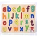 ABC geschriebenes Kleinbuchstaben-Formpuzzle, farbiges Holzpuzzle, 26-teiliges Set