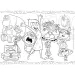 Alles steht Kopf 2 2-in-1 Puzzle und Malbuch mit 48 Teilen 35x25cm – Lisciani