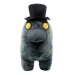 Among Us schwarze 25cm Plüschfigur mit Hut