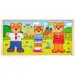 Anziehbare Bärenfamilie Holzpuzzle - Woodyland