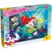Ariel die kleine Meerjungfrau 2-in-1 Puzzle und Malbuch, 60 Teile, 50x35cm – Lisciani