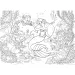 Ariel, die kleine Meerjungfrau 2-in-1 Puzzle und Malbuch mit 108 Teilen, 50x35 cm – Lisciani