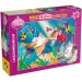Ariel, die kleine Meerjungfrau 2-in-1 Puzzle und Malset mit 108 Teilen, 70x50cm – Lisciani
