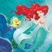 Ariel die kleine Meerjungfrau Papierserviettenset – 2-lagig, 33x33 cm, 20 Stück