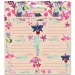 Ars Una: Beach Flowers verpackte Heftetiketten 3x6 Stück